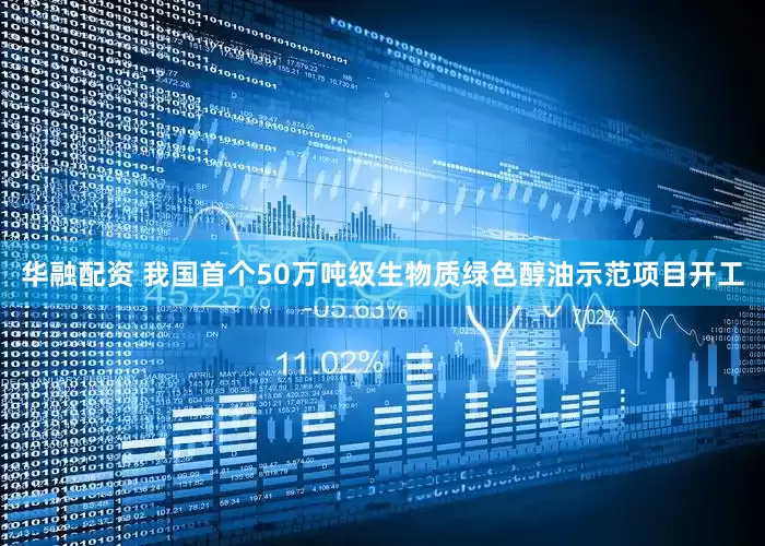 华融配资 我国首个50万吨级生物质绿色醇油示范项目开工